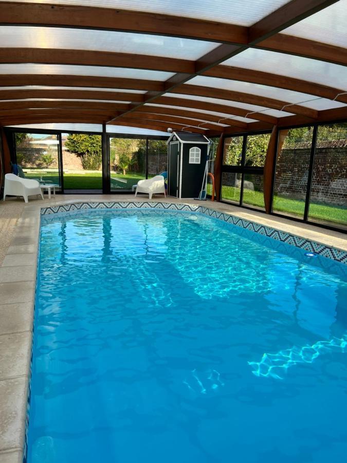 Gite Avec Piscine Lestrem Экстерьер фото